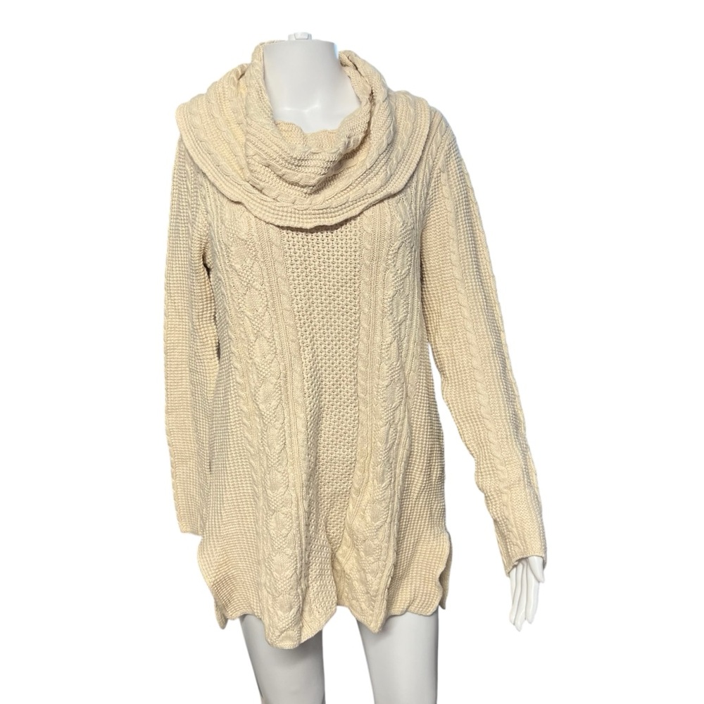 Jeanne Pierre - Women’s Cotton Cable Knit Sweater Sz. Medium